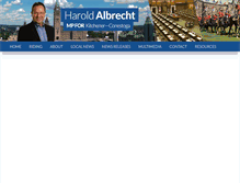 Tablet Screenshot of haroldalbrechtmp.ca